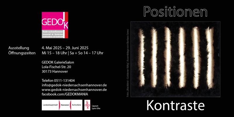 Einladung zur Ausstellung Positionen - Kontraste