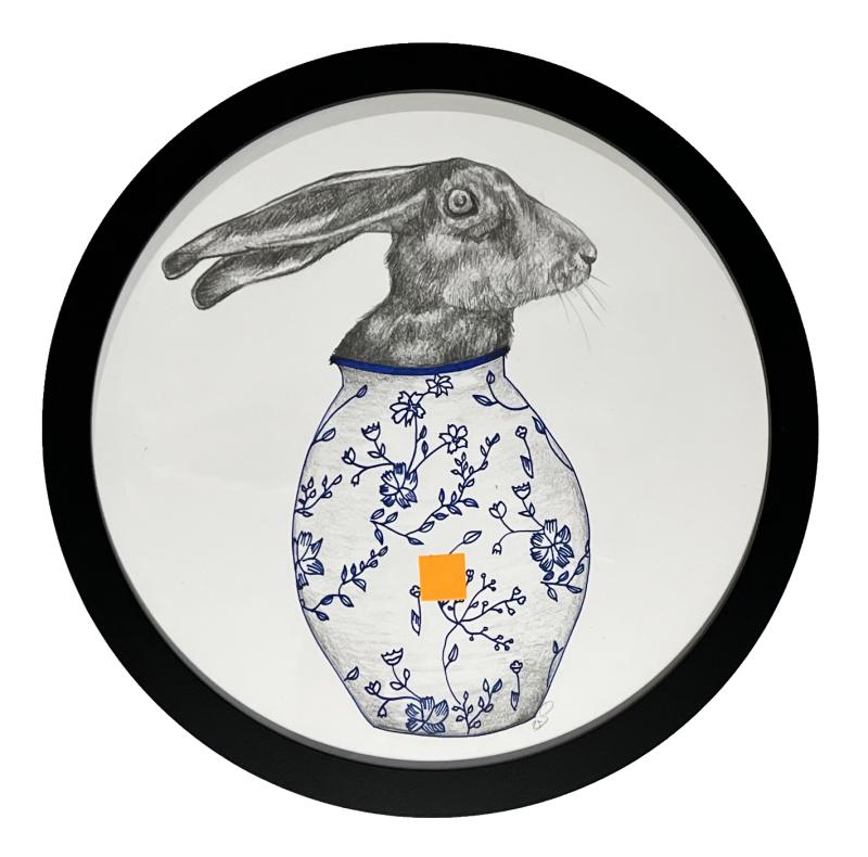 Vase 1, 2025, Grafik auf Papier