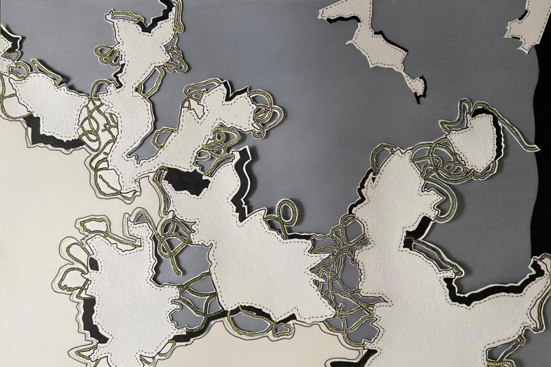 Ausstellung in Burgdorf Sabine Hunecke - "Die Linie, der Raum und der Zufall"